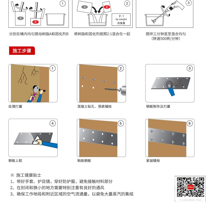 包钢潼关粘钢加固施工过程